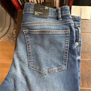 Forever 21 Women's Skinny Jeans - Dark Blue Wash